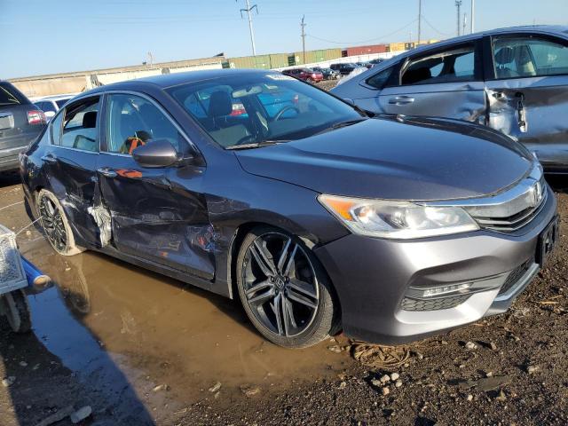 1HGCR2F52HA003216 - 2017 HONDA ACCORD SPORT GRAY photo 4