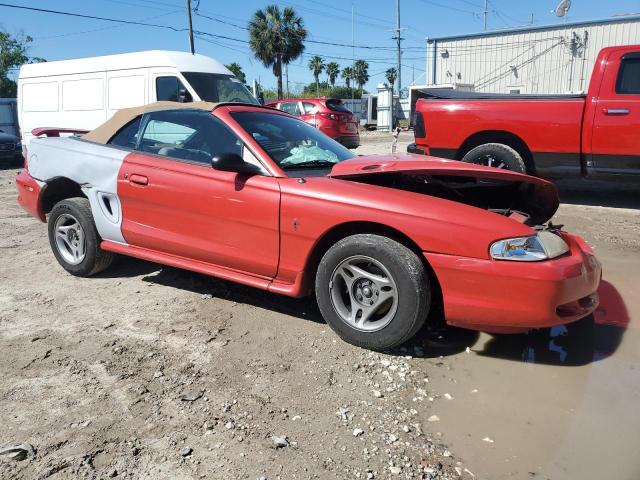 1FALP4440TF230917 - 1996 FORD MUSTANG RED photo 4
