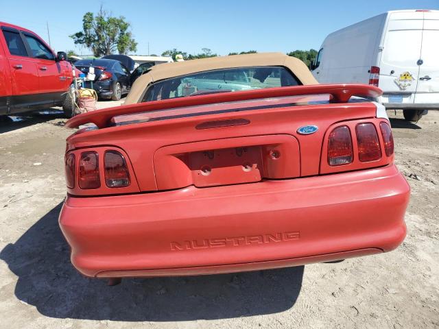 1FALP4440TF230917 - 1996 FORD MUSTANG RED photo 6