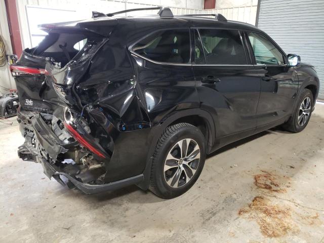 5TDGZRBH7LS516496 - 2020 TOYOTA HIGHLANDER XLE BLACK photo 3