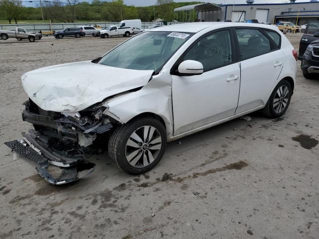 KNAFU5A24D5744587 - 2013 KIA FORTE EX WHITE photo 1