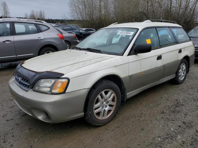 4S3BH675337626398 - 2003 SUBARU LEGACY OUTBACK AWP WHITE photo 1