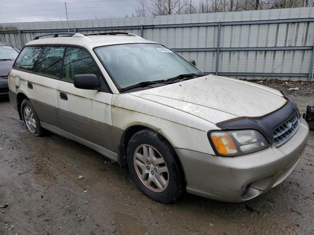 4S3BH675337626398 - 2003 SUBARU LEGACY OUTBACK AWP WHITE photo 4