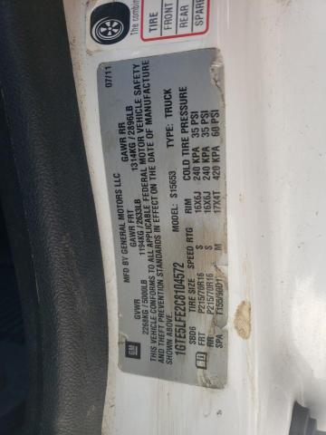 1GTE5LFE2C8104572 - 2012 GMC CANYON WHITE photo 12