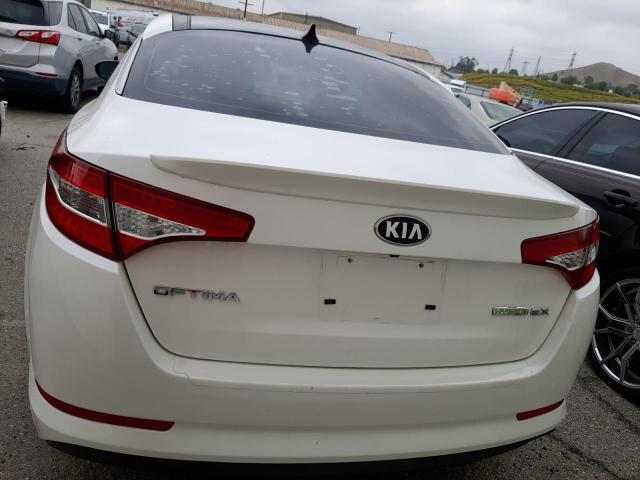 KNAGM4AD3D5055852 - 2013 KIA OPTIMA HYBRID WHITE photo 6