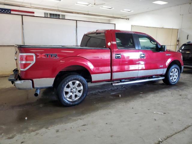 1FTFW1ET1EFC75270 - 2014 FORD F150 SUPERCREW RED photo 3