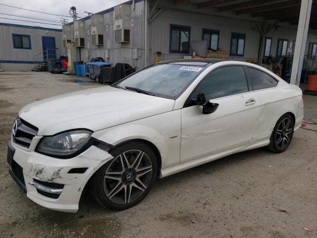 WDDGJ4HB0EG278636 - 2014 MERCEDES-BENZ C 250 WHITE photo 1