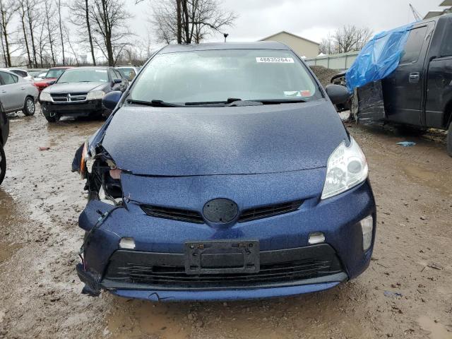 JTDKN3DU5F1990171 - 2015 TOYOTA PRIUS BLUE photo 5