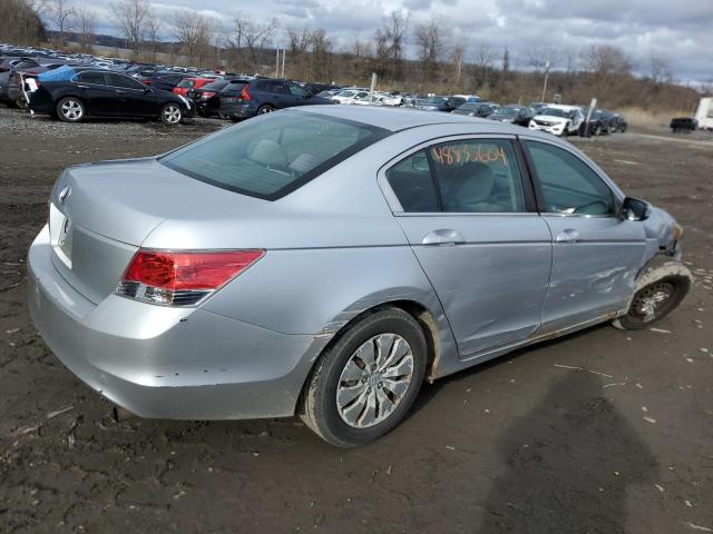 1HGCP26389A043158 - 2009 HONDA ACCORD LX SILVER photo 3