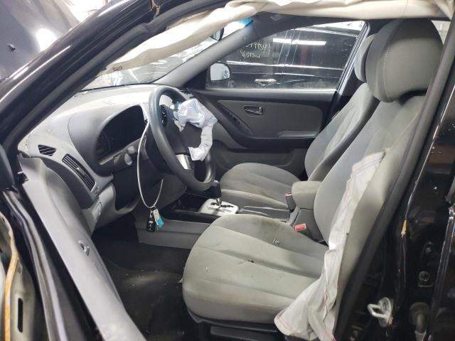 KMHDU4AD0AU159864 - 2010 HYUNDAI ELANTRA BLUE BLACK photo 7