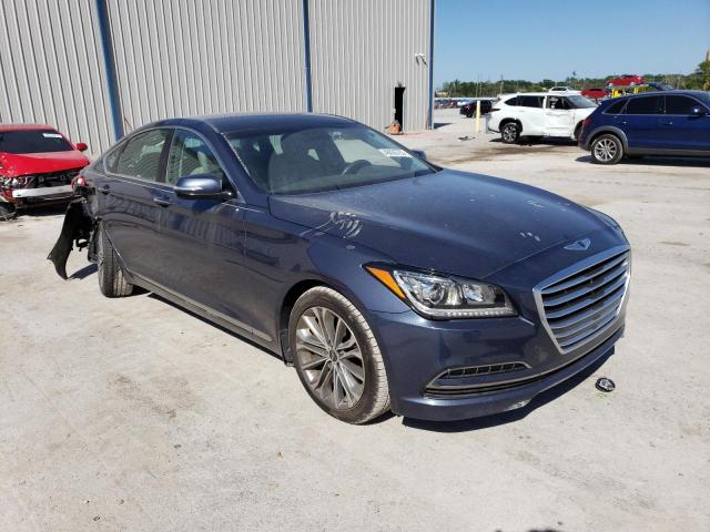 KMHGN4JE5FU081186 - 2015 HYUNDAI GENESIS 3.8L BLUE photo 4