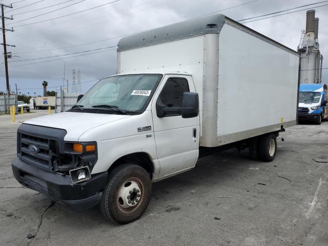 1FDWE3FL4EDA79215 - 2014 FORD ECONOLINE E350 SUPER DUTY CUTAWAY VAN WHITE photo 1