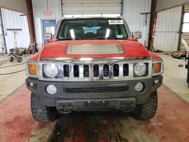 5GTDN13E778182154 - 2007 HUMMER H3 RED photo 5