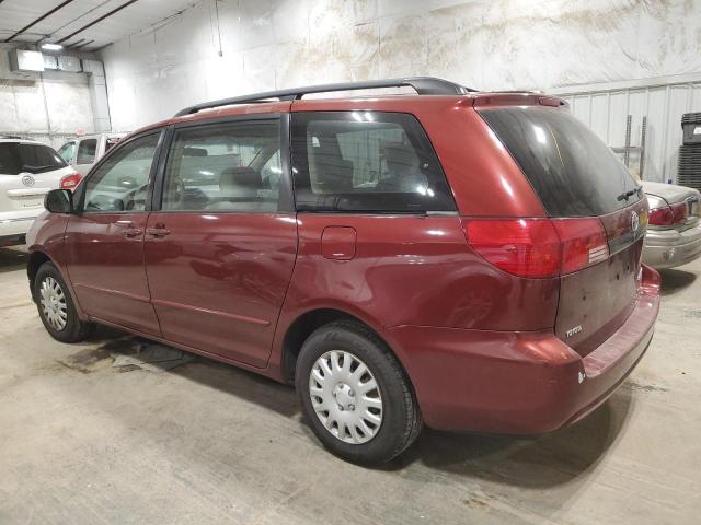 5TDZA23C05S322826 - 2005 TOYOTA SIENNA CE RED photo 2