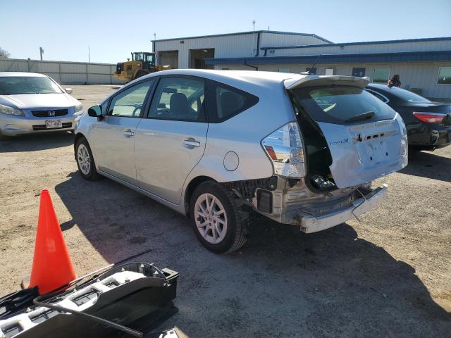 JTDZN3EU4EJ002941 - 2014 TOYOTA PRIUS V SILVER photo 2