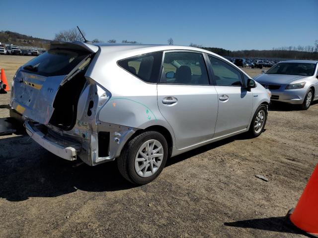 JTDZN3EU4EJ002941 - 2014 TOYOTA PRIUS V SILVER photo 3