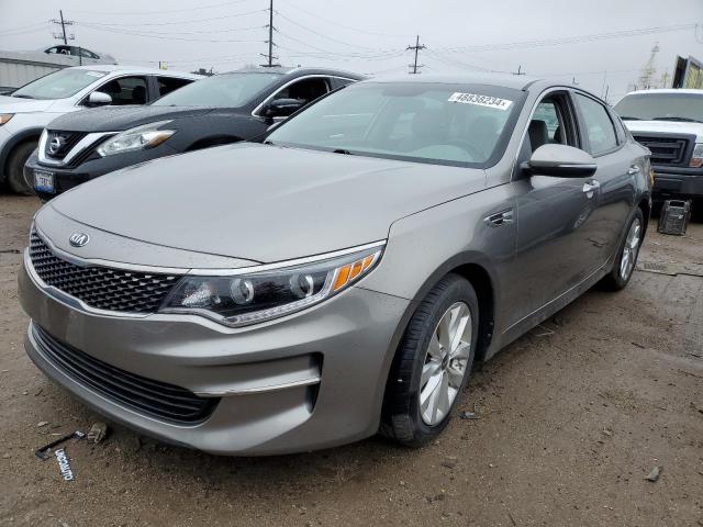 5XXGU4L37GG077084 - 2016 KIA OPTIMA EX GRAY photo 1