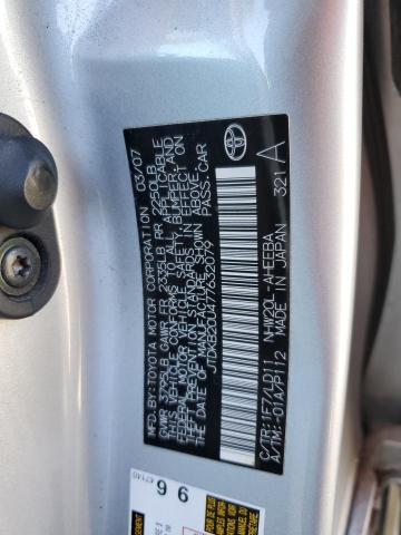 JTDKB20U477632079 - 2007 TOYOTA PRIUS SILVER photo 13