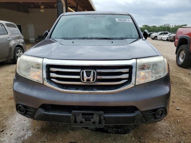 5FNYF4H26EB003606 - 2014 HONDA PILOT LX GRAY photo 5