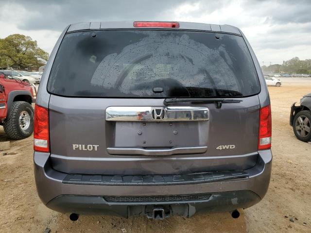 5FNYF4H26EB003606 - 2014 HONDA PILOT LX GRAY photo 6