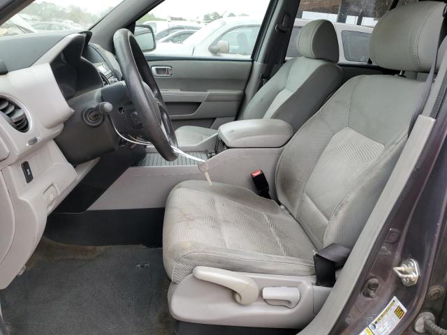 5FNYF4H26EB003606 - 2014 HONDA PILOT LX GRAY photo 7