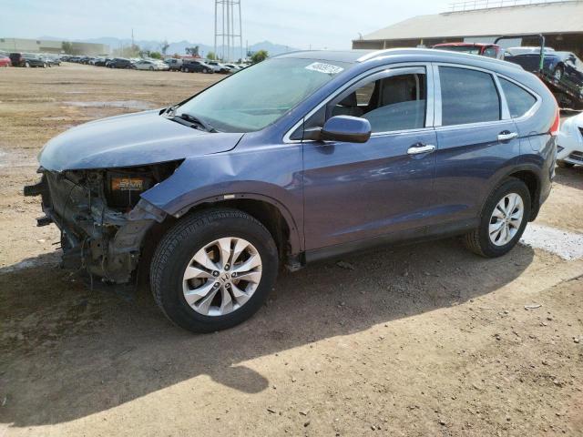 5J6RM3H73CL048054 - 2012 HONDA CR-V EXL BLUE photo 1