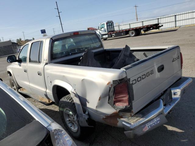 1B7HG2AZ8YS619369 - 2000 DODGE DAKOTA QUAD SILVER photo 2