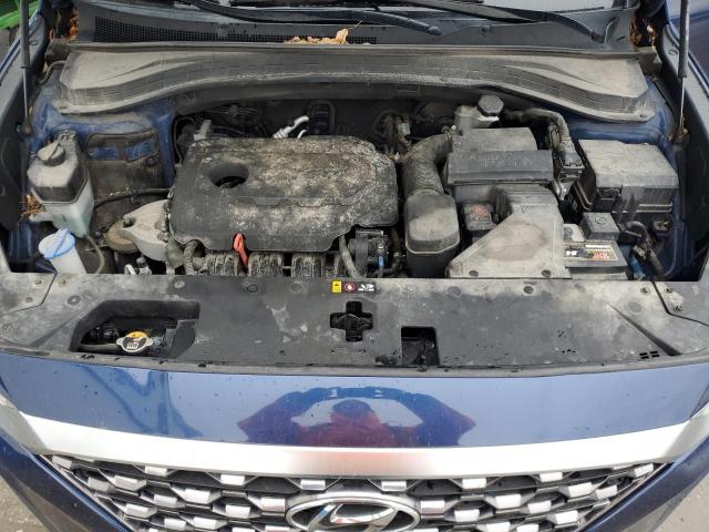 5NMS3CAD7KH062288 - 2019 HYUNDAI SANTA FE SEL BLUE photo 11