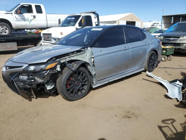 4T1NZ1AK7LU041865 - 2020 TOYOTA CAMRY TRD SILVER photo 1