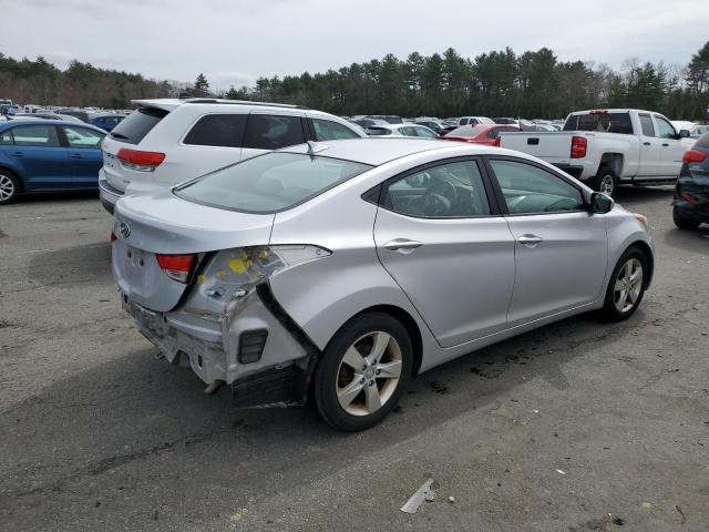 KMHDH4AEXDU863880 - 2013 HYUNDAI ELANTRA GLS SILVER photo 3