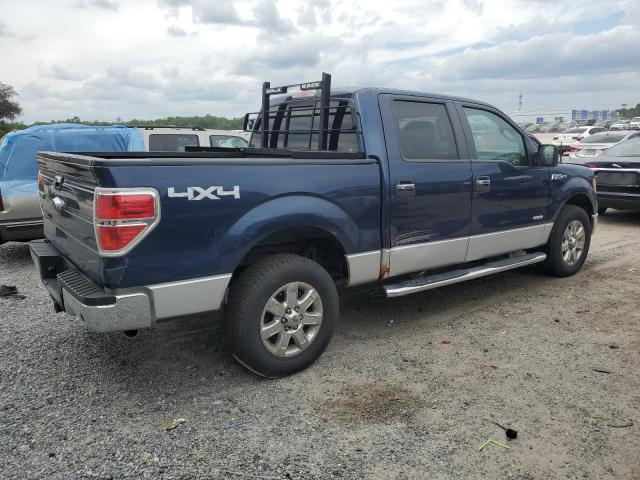 1FTFW1ET9DFD60680 - 2013 FORD F150 SUPERCREW BLUE photo 3