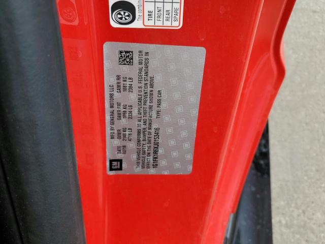 1G1FK1R6XJ0153416 - 2018 CHEVROLET CAMARO ZL1 红色 照片 12