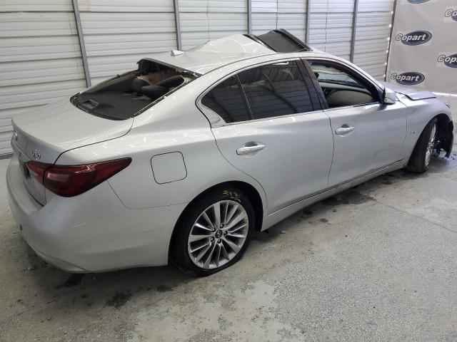 JN1EV7AP5KM519040 - 2019 INFINITI Q50 LUXE SILVER photo 3