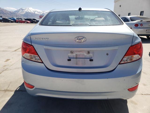 KMHCT4AE7CU142781 - 2012 HYUNDAI ACCENT GLS BLUE photo 6