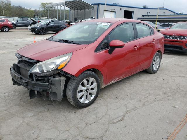 KNADN4A38G6590813 - 2016 KIA RIO EX RED photo 1