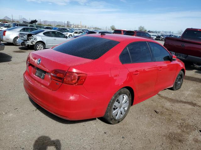 3VWD17AJ9EM227221 - 2014 VOLKSWAGEN JETTA SE RED photo 3