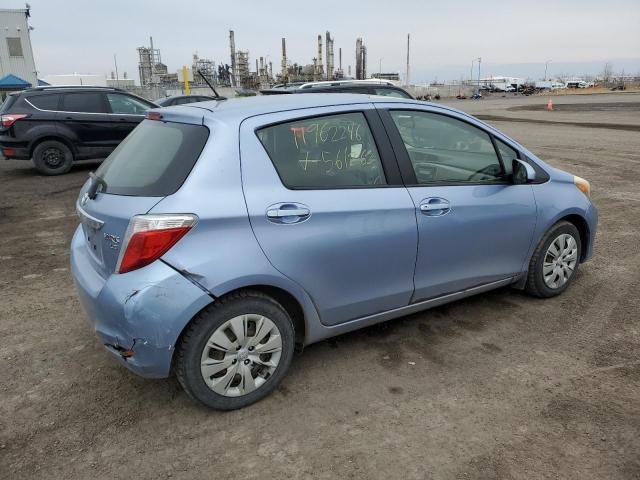 JTDKTUD32DD561262 - 2013 TOYOTA YARIS BLUE photo 3