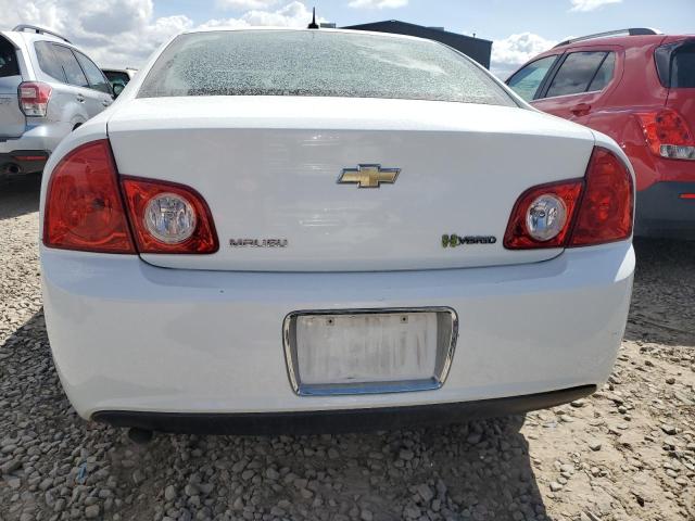 1G1ZF57589F219652 - 2009 CHEVROLET MALIBU HYBRID WHITE photo 6