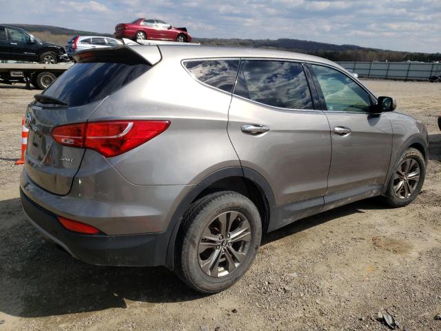 5XYZT3LB6EG193916 - 2014 HYUNDAI SANTA FE S GRAY photo 3