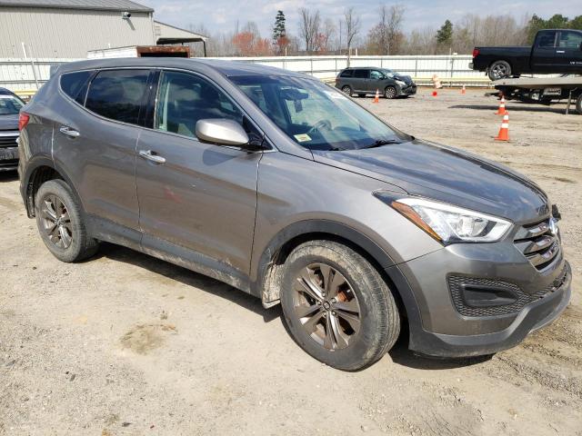 5XYZT3LB6EG193916 - 2014 HYUNDAI SANTA FE S GRAY photo 4