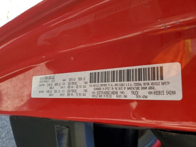 3C6TRVAG9GE108248 - 2016 RAM PROMASTER 1500 STANDARD RED photo 13