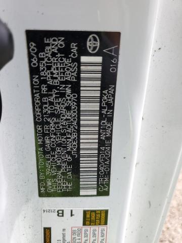 JTKDE3B72A0303970 - 2010 TOYOTA SCION TC 双色 照片 12