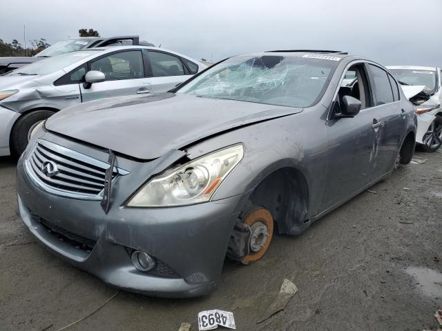 JN1CV6APXDM717634 - 2013 INFINITI G37 BASE SILVER photo 1