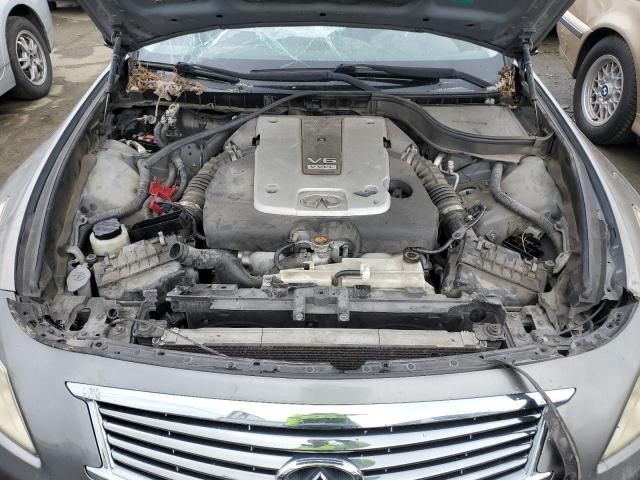 JN1CV6APXDM717634 - 2013 INFINITI G37 BASE SILVER photo 11