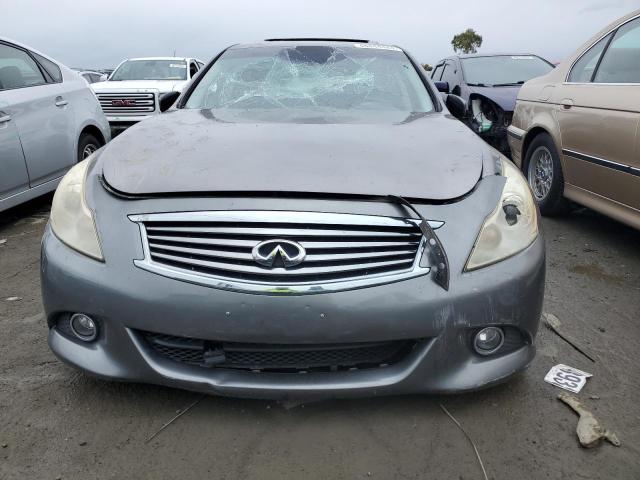 JN1CV6APXDM717634 - 2013 INFINITI G37 BASE SILVER photo 5