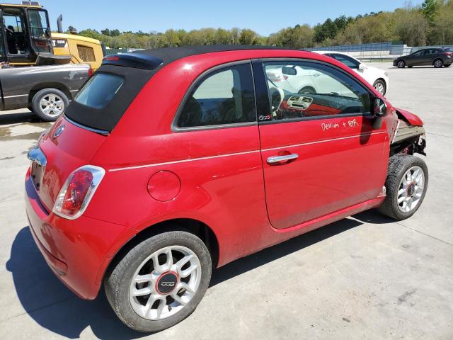 3C3CFFDR5FT508293 - 2015 FIAT 500 POP RED photo 3