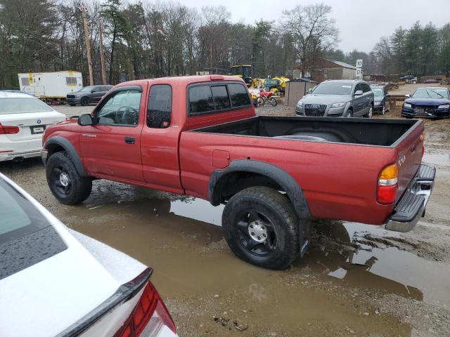 5TEWN72N63Z184314 - 2003 TOYOTA TACOMA XTRACAB RED photo 2