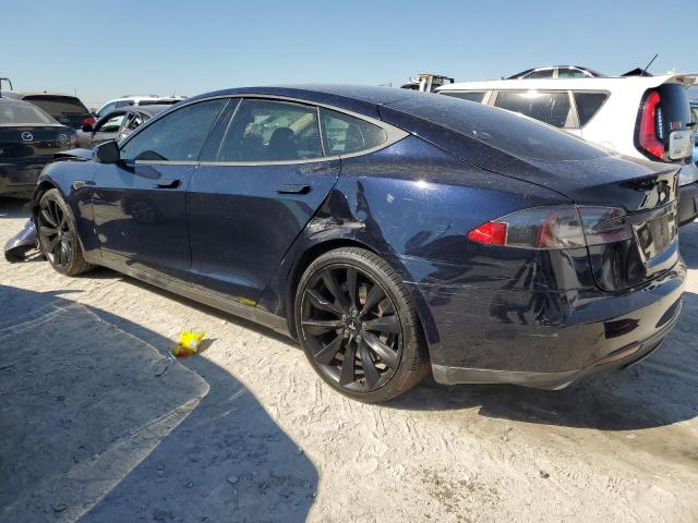 5YJSA1H10EFP56140 - 2014 TESLA MODEL S 蓝色 照片 2