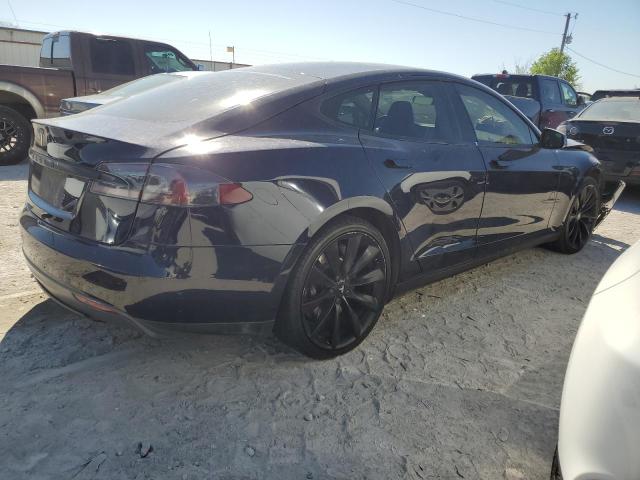 5YJSA1H10EFP56140 - 2014 TESLA MODEL S 蓝色 照片 3