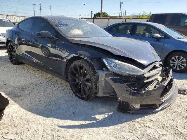 5YJSA1H10EFP56140 - 2014 TESLA MODEL S 蓝色 照片 4